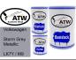 Preview: Volkswagen, Storm Grey Metallic, LK7Y / M9: 500ml Lackdose + 500ml Klarlack + 250ml Härter - Set, von ATW Autoteile West.